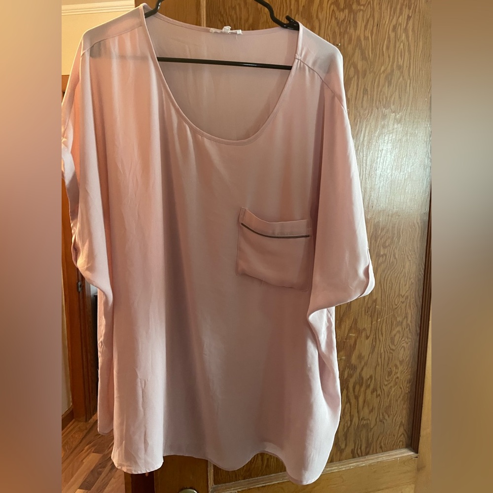 Maurices Light Pink Blouse with Pocket